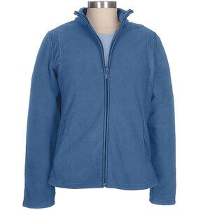 Sport Savvy Zip Front Fleece Jacket with Nylon Trim  14301